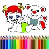 Раскраска куклы BTS Baby
