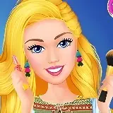 Игра Барби Домашний Макияж