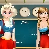 Эльза и Анна Школьная Мода