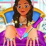Игра Новогодний Маникюр Моаны