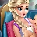 Игра Эльза Рожает